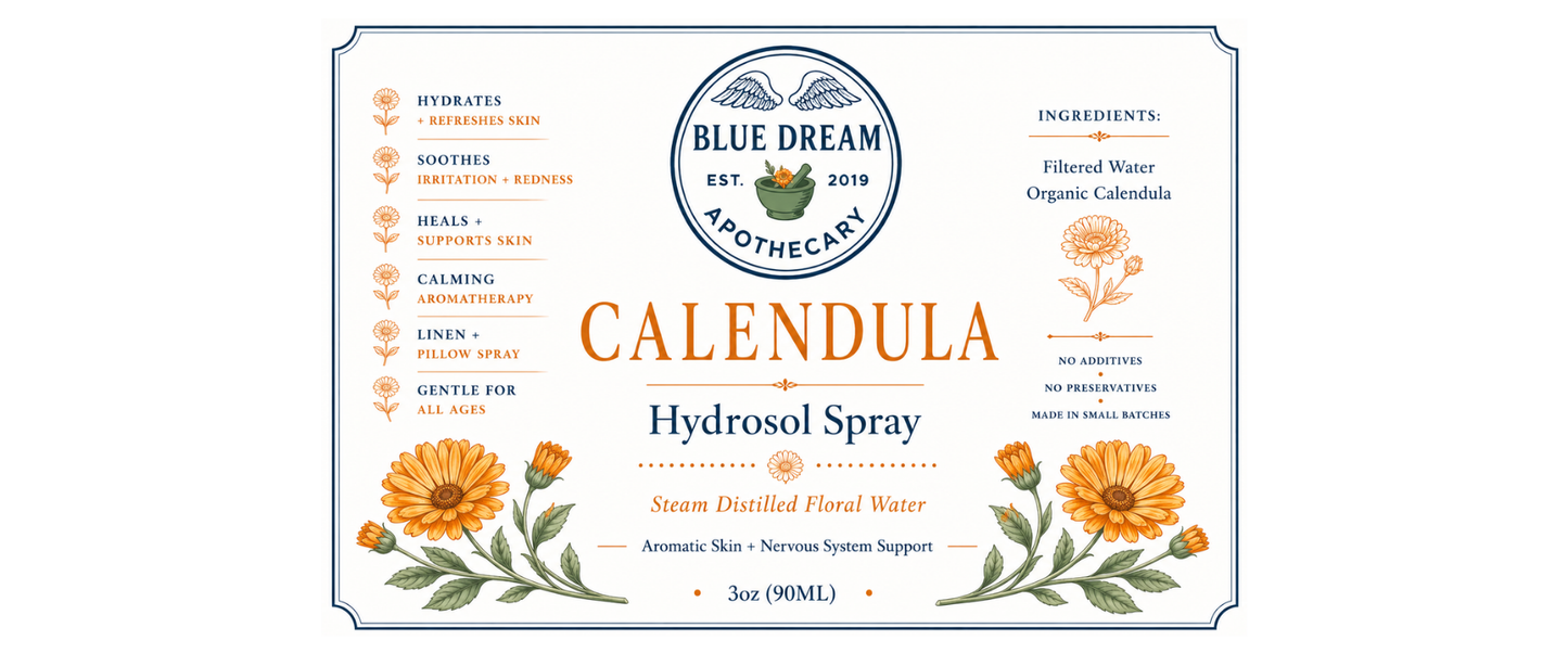 Hydrosol Calendula Organic 4oz